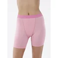 thumbnail image 1 of No Boundaries Cotton Stretch Ribbed Boxer Shorts, Women's XS-3XL, 1 of 3