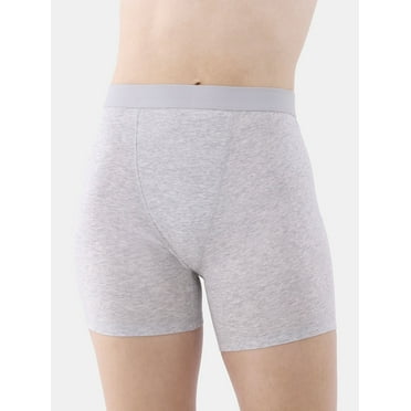 No Boundaries Women's Cotton Ribbed Boxer Short, Sizes XS - 3XL