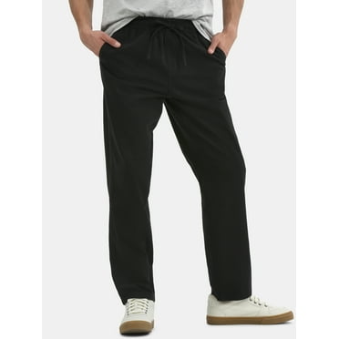 No Boundaries Men's & Big Men's Cotton Slub Pants, 31'' Inseam, Sizes XS-5XL