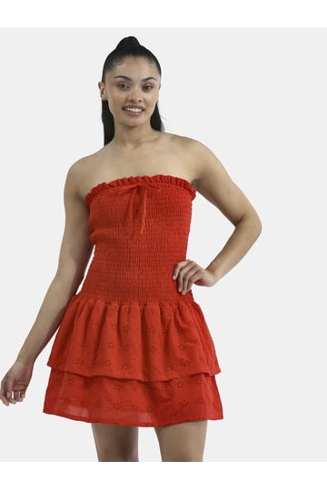 No Boundaries Juniors Dresses & Rompers | Trendy Styles at Walmart | Red -  Walmart.com