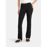 No Boundaries Flare Pants with Foldover Waistband, 32'' Inseam, Women's and Women's Plus XS-XXL