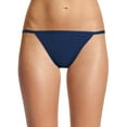 thumbnail image 1 of No Boundaries Cotton String Bikini Panty, Women's and Women's Plus, 1 of 3