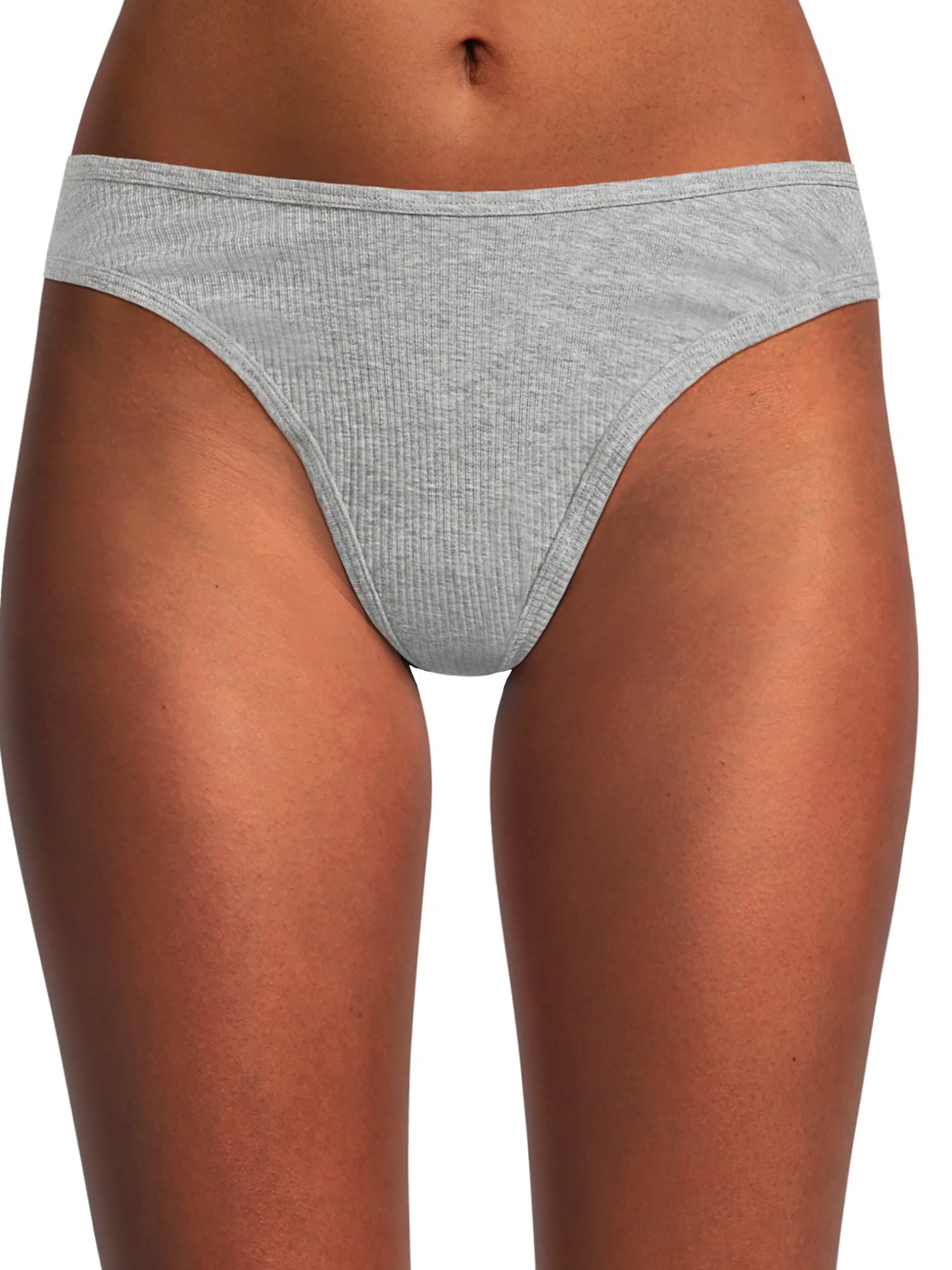 No Boundaries Cotton Thong Panty, Women's and Women's Plus