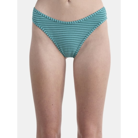 No Boundaries Cotton Thong Panty, Women’s and Women’s Plus, Sizes S-XXXL