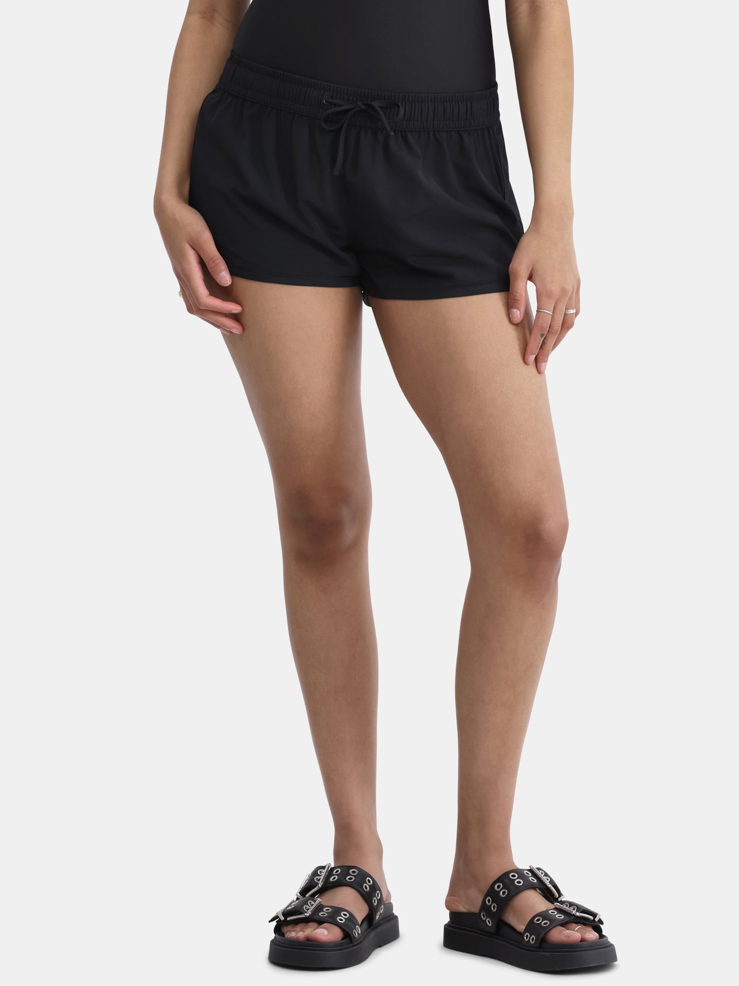 Cherries | W's NON-Elastic Board/Swim Shorts | 2 Pockets | Regular Rise | Mid Length main image 1