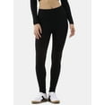 thumbnail image 1 of No Boundaries Ribbed Ankle Leggings, 27.5'' Inseam, Women's, 1 of 5