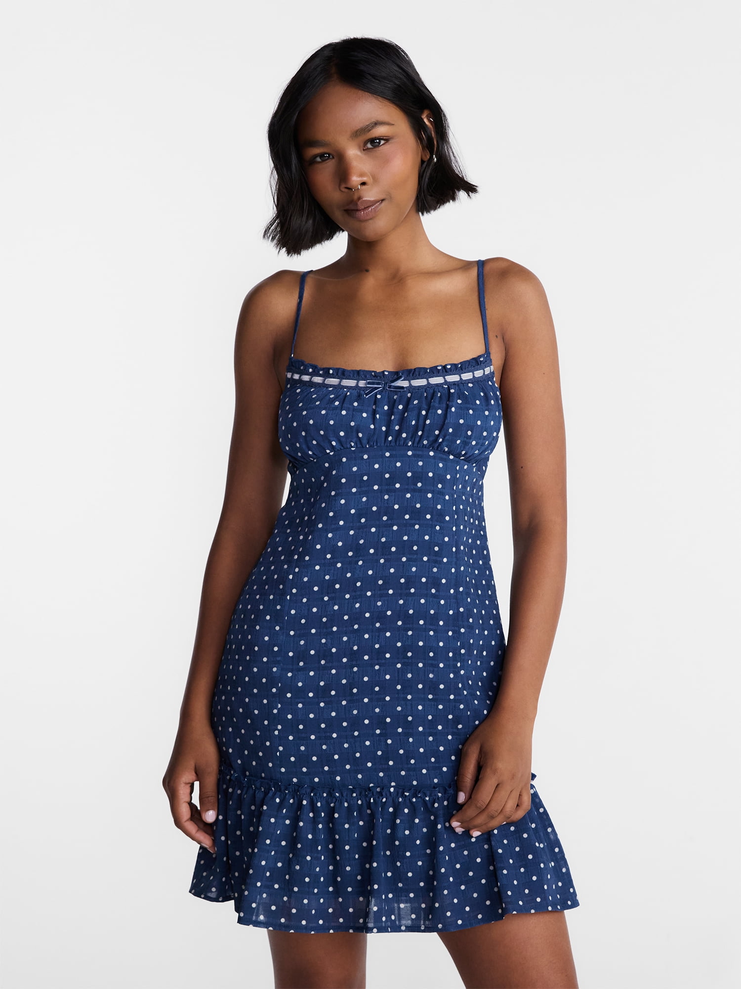 No Boundaries Drop Ruffle Mini Dress, Women’s XXS-XXL