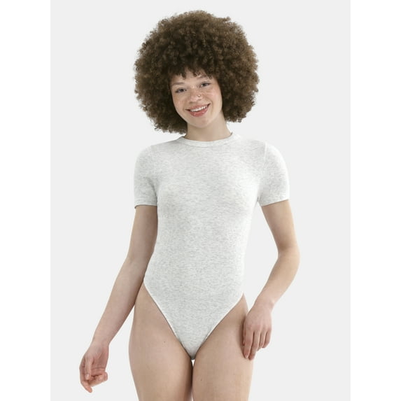 No Boundaries Crewneck Seamless Bodysuit, Women's
