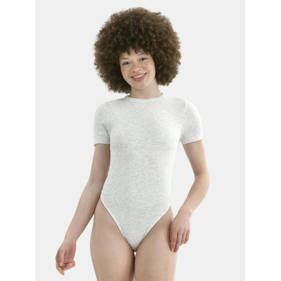 No Boundaries Crewneck Seamless Bodysuit, Women's