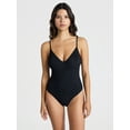 thumbnail image 1 of No Boundaries Crinkle One-Piece Swimsuit, Women’s, 1 of 4