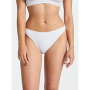 No Boundaries Crinkle Bikini Bottoms, Women’s