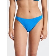 No Boundaries Crinkle Bikini Bottoms, Women’s