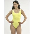 thumbnail image 1 of No Boundaries Women's Herringbone Crinkle One Piece Swimsuit, Sizes XXS-XXL, 1 of 5