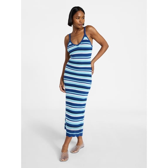 No Boundaries Crochet Cami Midi Dress, Women's XXS-XXL
