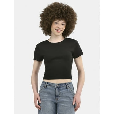 No Boundaries Crop Crew Tee, Women's
