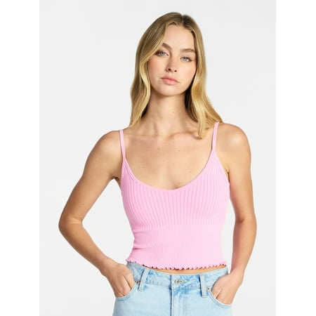 No Boundaries Cropped Cami, Women's Plus