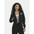 thumbnail image 1 of No Boundaries Cropped Zip Up Hoodie, Women's, 1 of 3