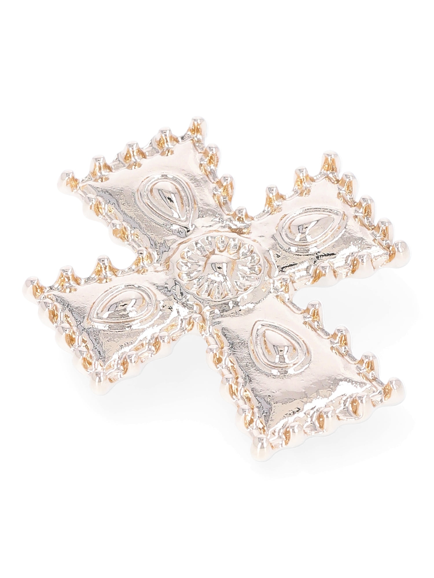 No Boundaries Gold-Plated Cross Broach Pin, Women’s