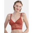 thumbnail image 1 of No Boundaries Crossover Floral Lace Bralette, Women’s and Women’s Plus, Sizes S-XXXL, 1 of 4