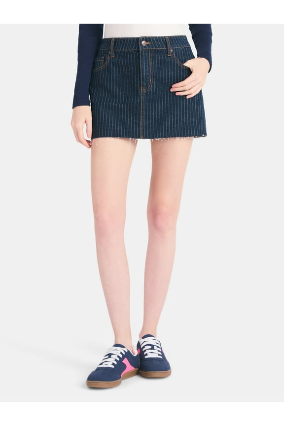 Denim Mini Skirt, Women's