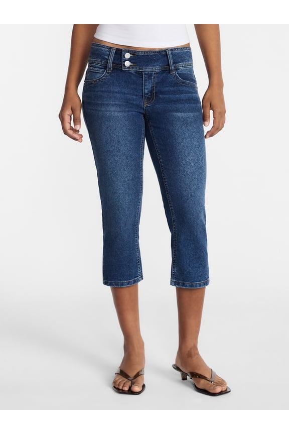 Low Rise Denim Capri Pants, 21" Inseam, Women's 0-20