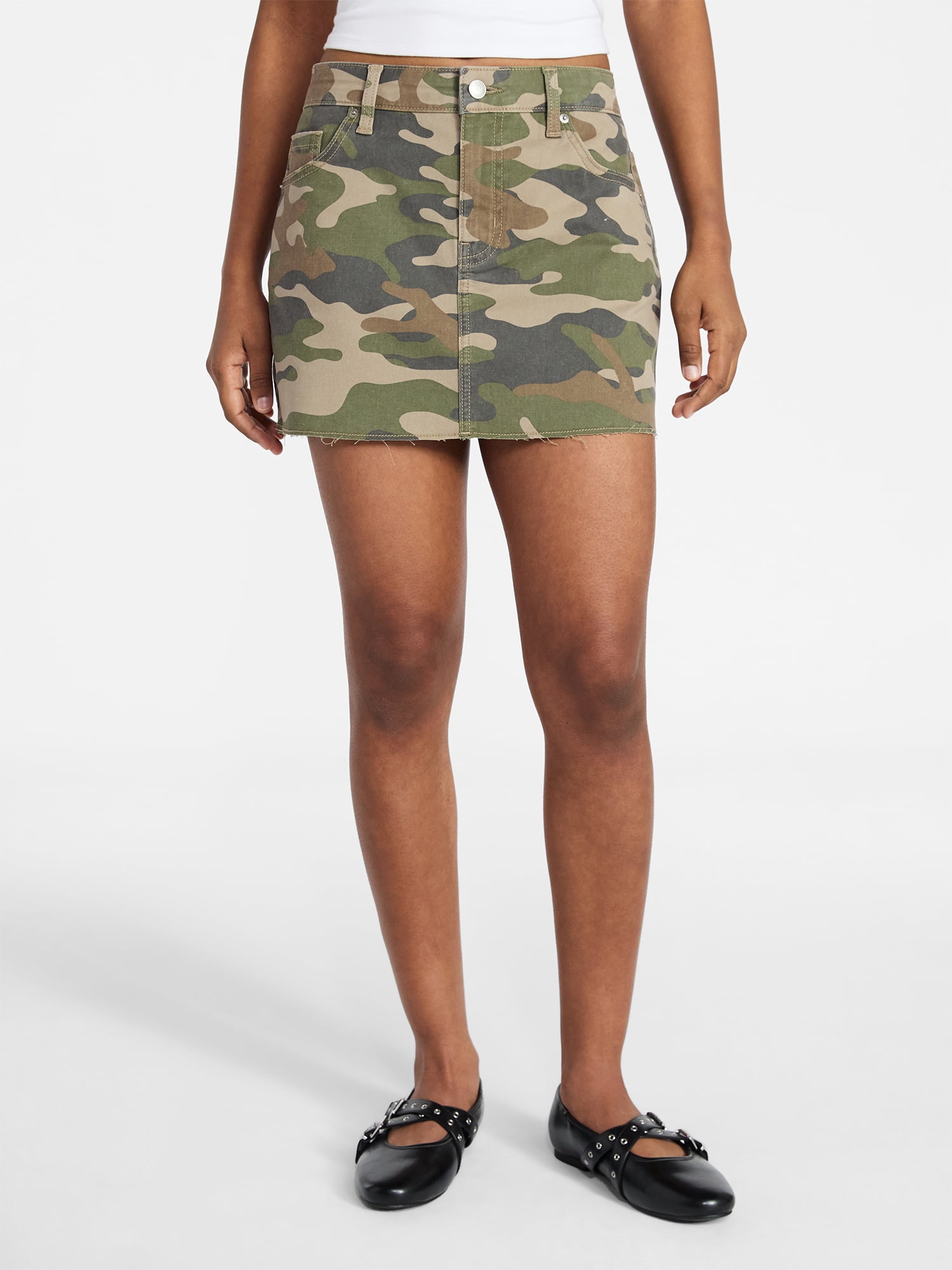 Denim Mini Skirt, Women's Sizes XXS-XXL