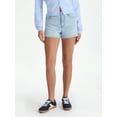 thumbnail image 1 of No Boundaries Denim Mom Shorts, 2.25'' Inseam, Women's, 1 of 5