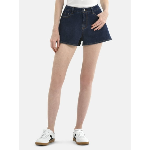 No Boundaries Denim Mom Shorts, 2.25'' Inseam, Women's