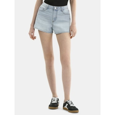 No Boundaries Denim Mom Shorts, 2.25'' Inseam, Women's