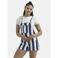 thumbnail image 1 of No Boundaries Denim Shortalls, 3" Inseam, Women's, 1 of 5