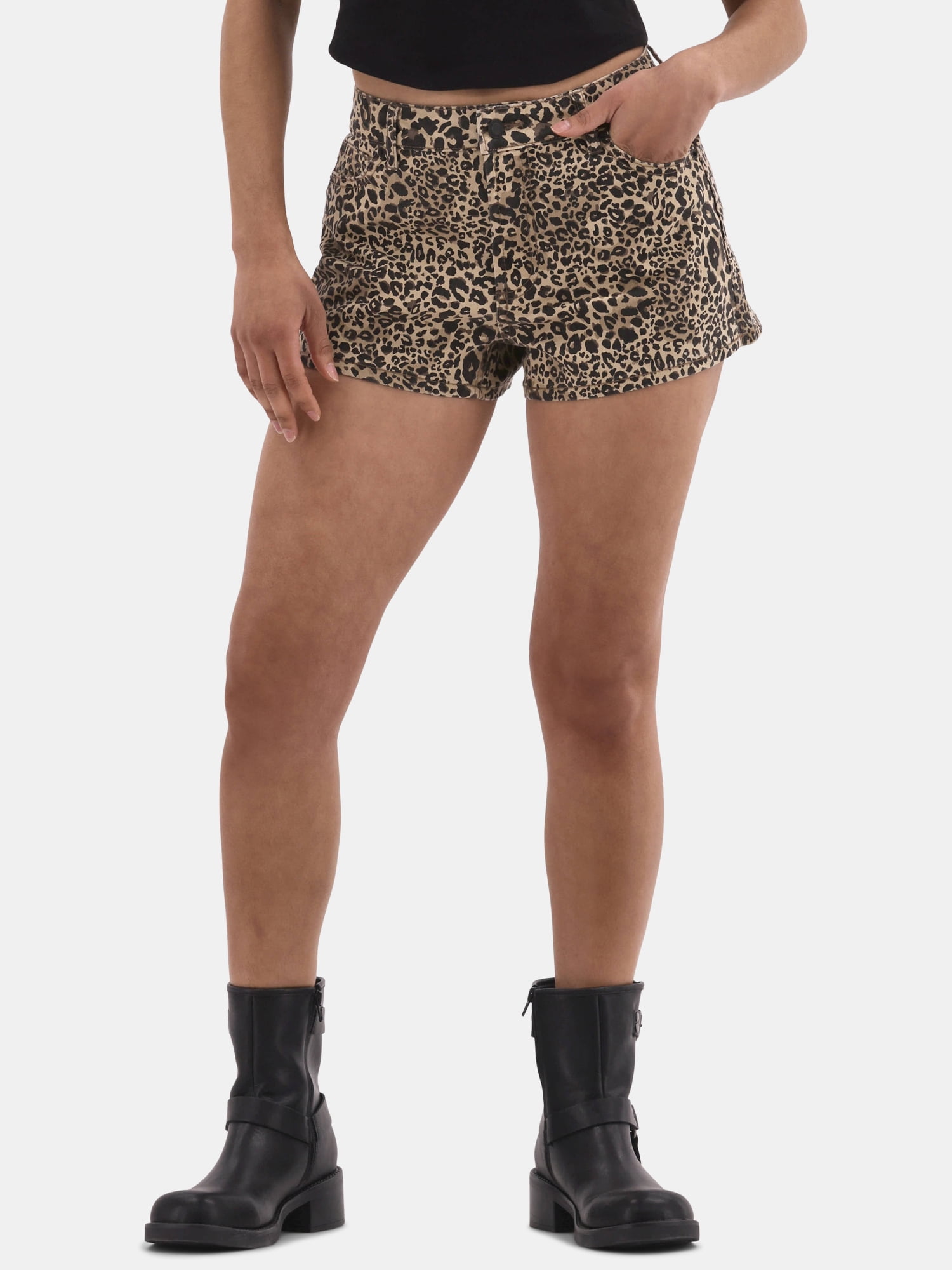 No Boundaries Denim Shorts, 3'' Inseam, Women's and Women's Plus