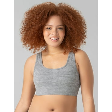 No Boundaries Women's Double Scoop Seamless Bra, Sizes XS-3XL