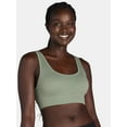 thumbnail image 1 of No Boundaries Women's Double Scoop Seamless Bra, Sizes XS-3XL, 1 of 10