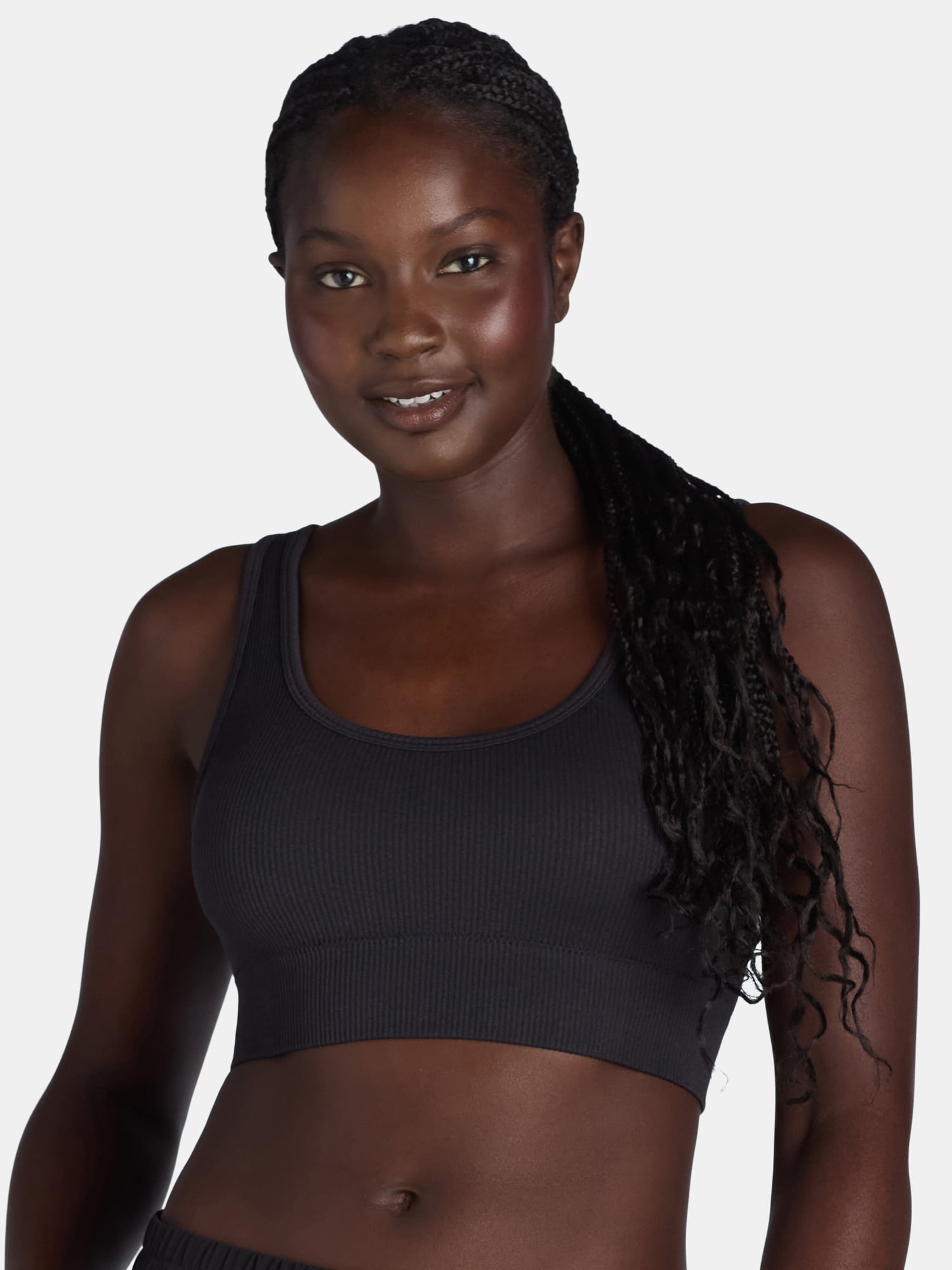 No Boundaries Women's Double Scoop Seamless Bra, Sizes XS-XXXL