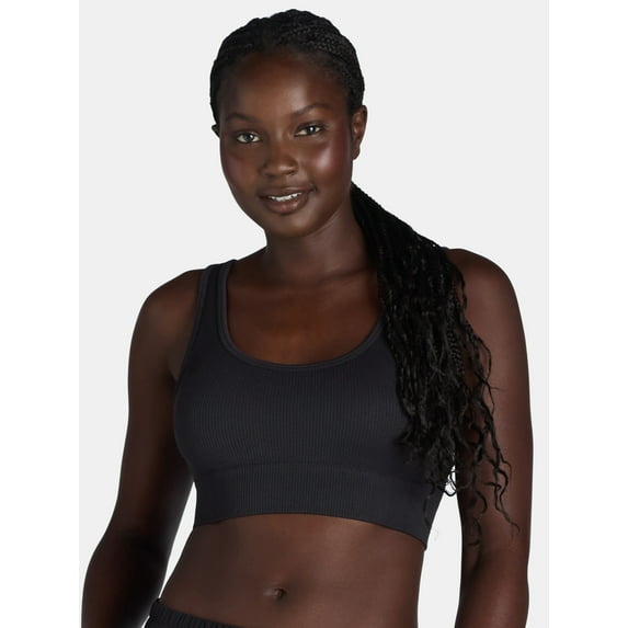 No Boundaries Women's Double Scoop Seamless Bra, Sizes XS-XXXL