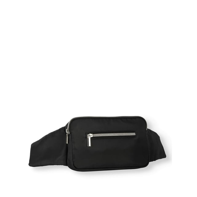 No Boundaries Double Zipper Fanny Pack with Adjustable Straps