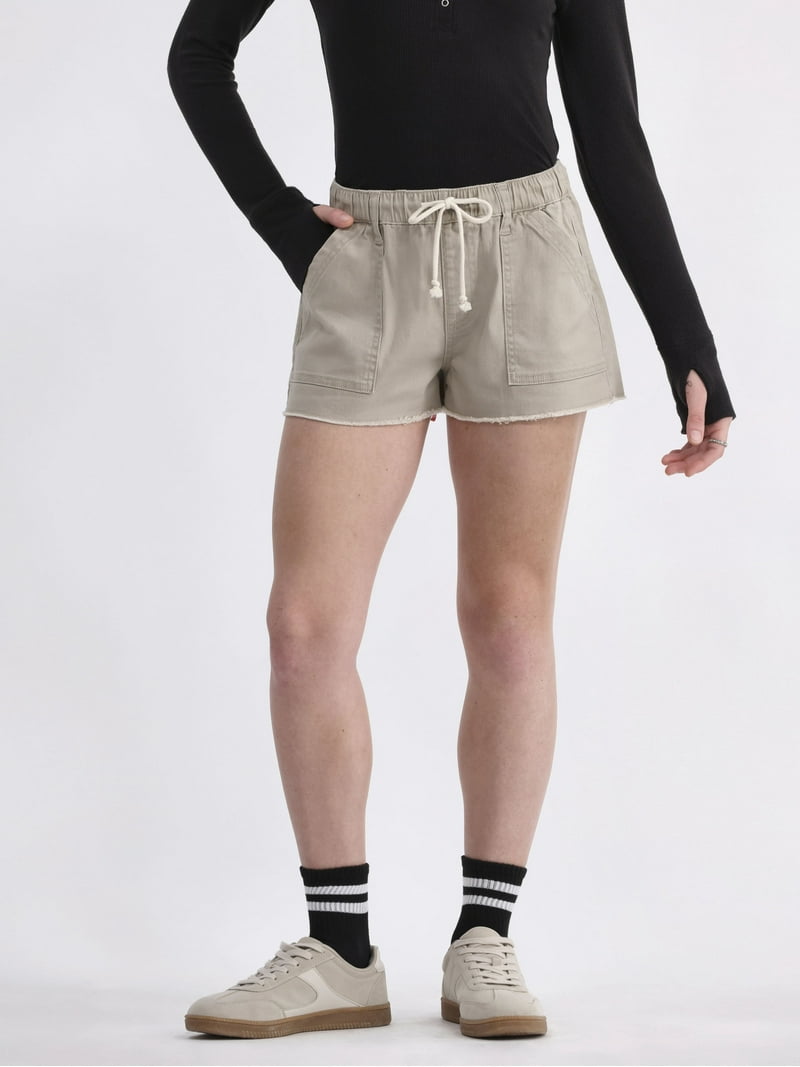 No Boundaries Drawstring Utility Shorts - 3 Inseam - Walmart.com