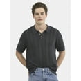 thumbnail image 1 of No Boundaries Drop Needle Stich Polo Sweater, Men's and Big Men's, 1 of 4