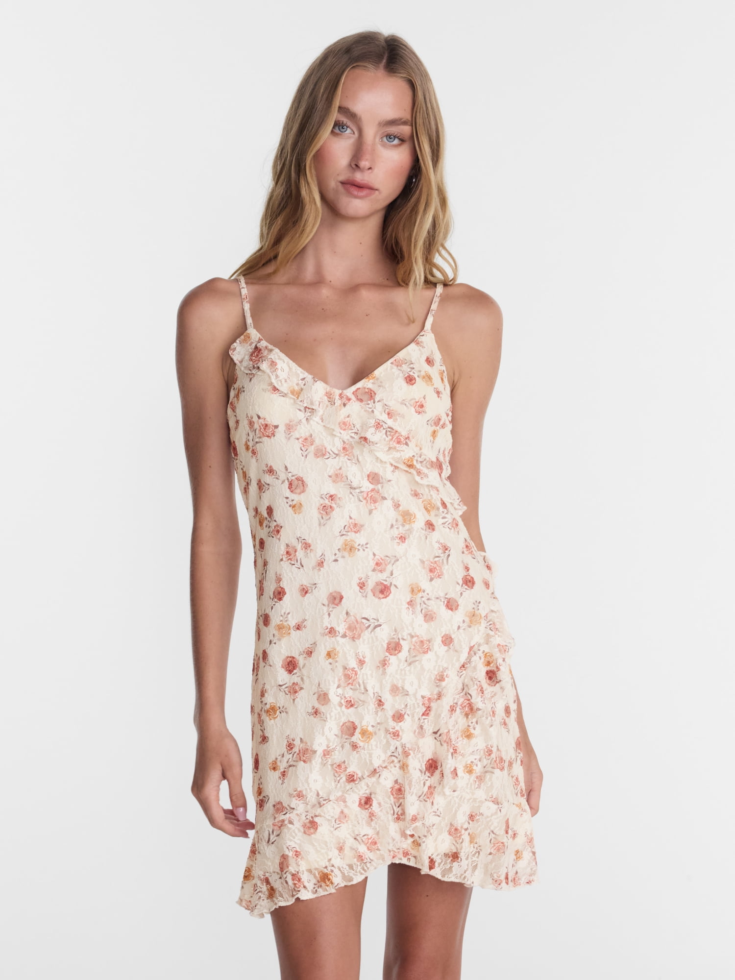 No Boundaries Drop Ruffle Mini Dress, Women’s XXS-XXL