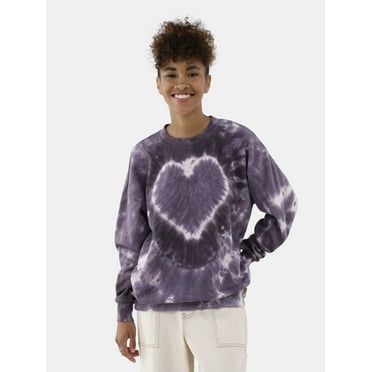 No Boundaries Embellished Sweatshirt with Long Sleeves, Women's