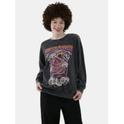 NO BOUNDARIES Embellished Sweatshirt with Long Sleeves, Women's