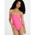 thumbnail image 1 of No Boundaries Essentials One-Piece Swimsuit, Women’s XXS-XXL, 1 of 4