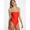 thumbnail image 1 of No Boundaries Essentials One-Piece Swimsuit, Women’s XXS-XXL, 1 of 5
