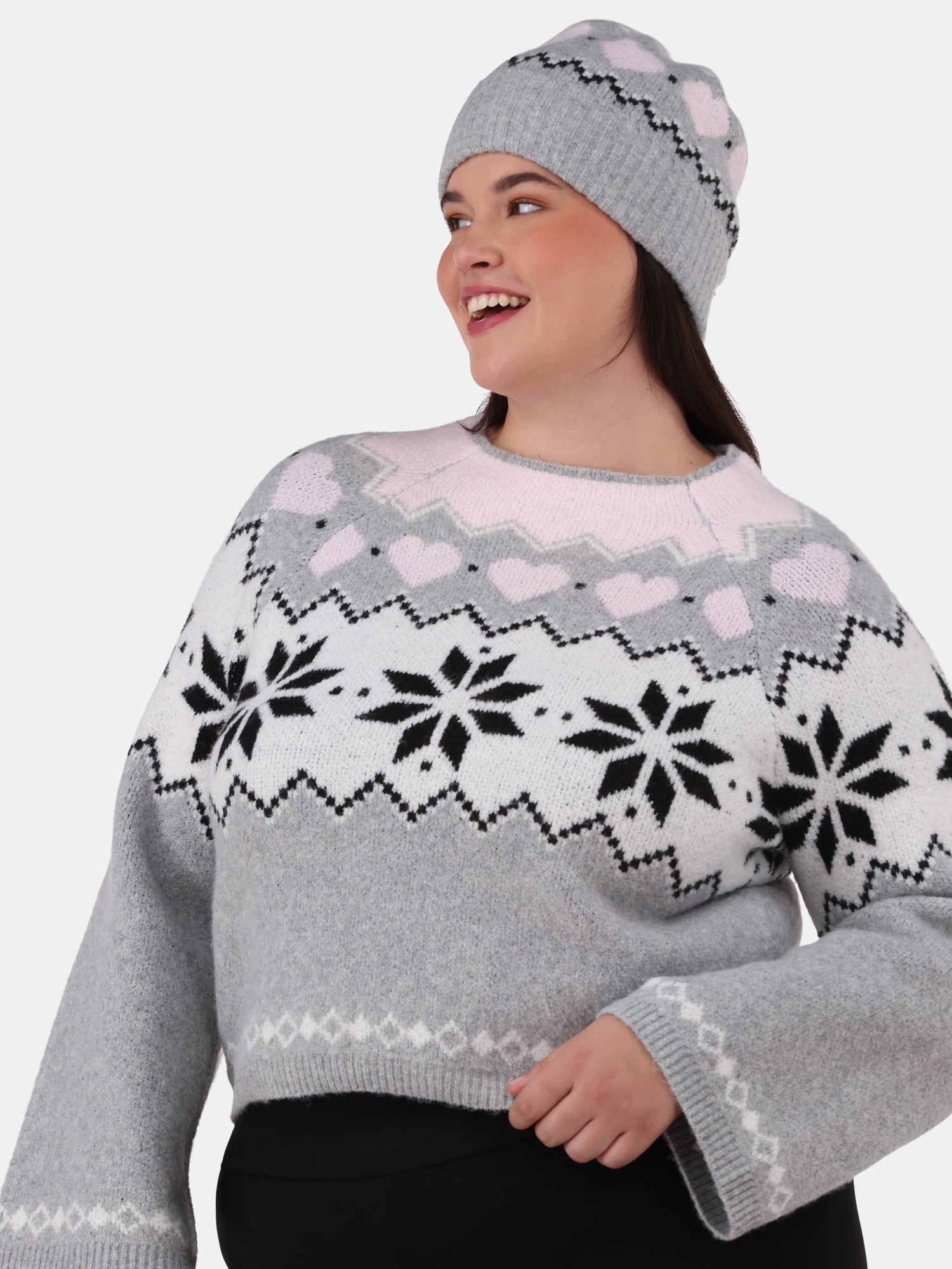 新品タグ付き ♡ Heart Fair Isle Knit Pullover herlipto Heart Fair Isle Knit Pullover