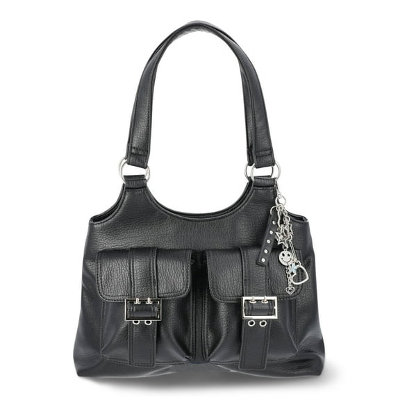 No Boundaries Fashion 4-Poster Bag, Black, Women’s