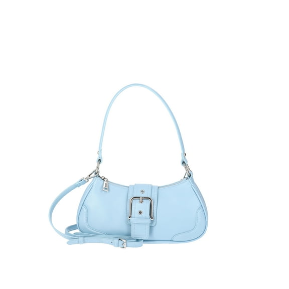 No Boundaries Fashion Shoulder Bag, Blue Buckle, Women's
