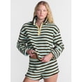 thumbnail image 1 of No Boundaries Faux Shearling Plush Pullover, Women's & Women’s Plus XXS-4X, 1 of 7