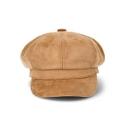 NO BOUNDARIES Faux Suede Baker Hat, Women's, Sand