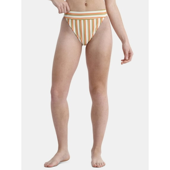 No Boundaries Feeder Stripe Swim Bottoms, Sizes XXS-XXL