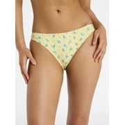 NO BOUNDARIES Femme Floral Print Hipster Bikini Bottoms, Women’s XXS-XXL